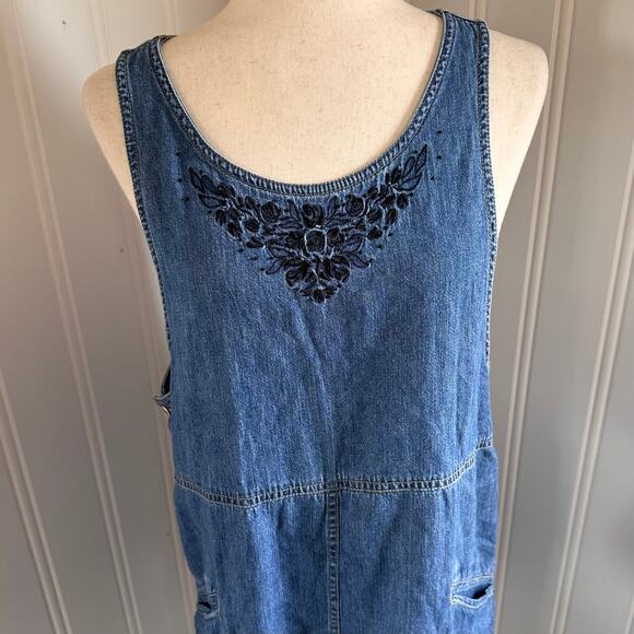 Vintage 90s/Y2K Denim Dress M - Picture 3 of 5